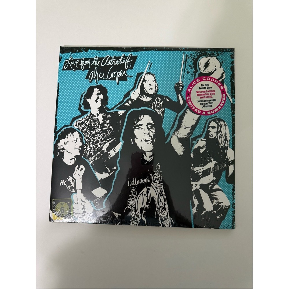 New Rare Alice Cooper Live From ASTROTURF Limited Number CURACAO Vinyl Lp Dvd